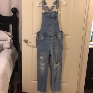 H&M Light Wash Overalls